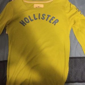 Hollister Lime Green Long Sleeve Shirt (Medium)